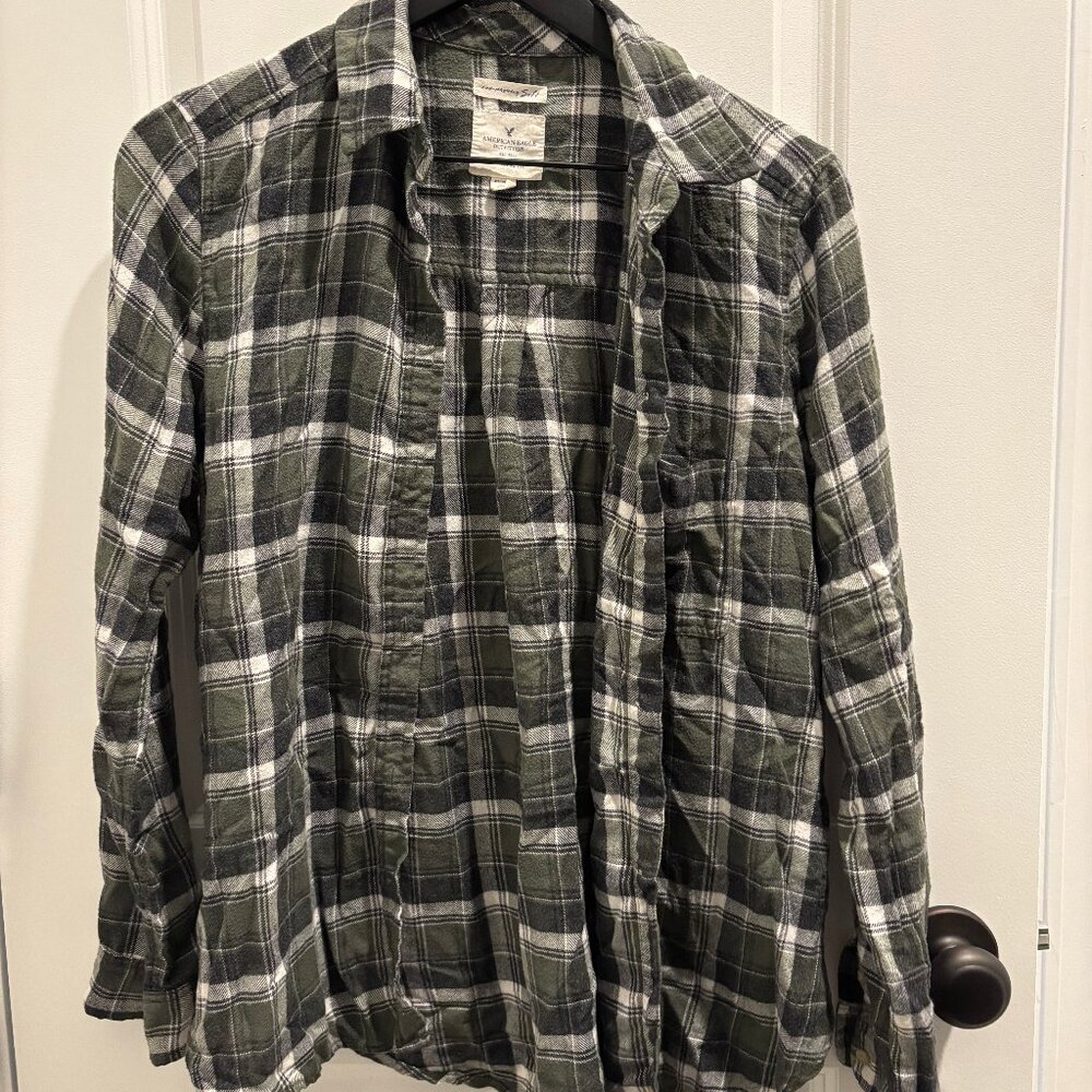 Black and Green Soft Flannel - Size M